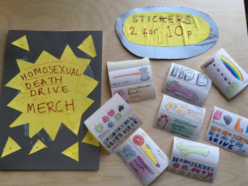 Stickers with sales board