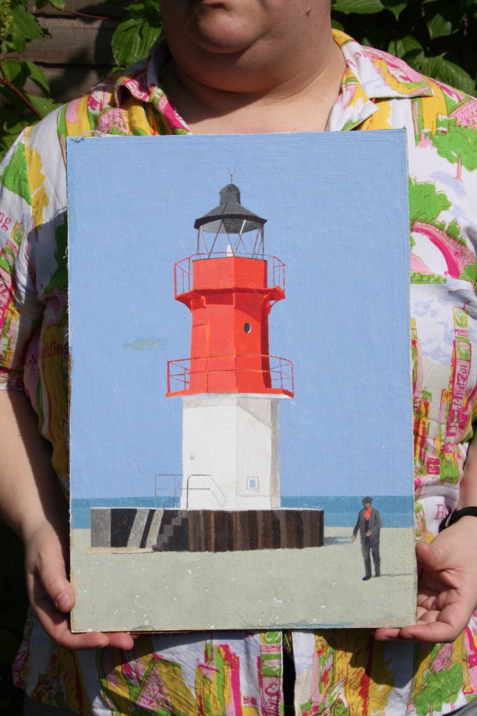 Lighthouse, a painting by Stewart Irwin