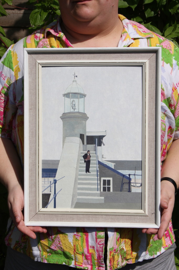 Lighthouse keeper, a painting by Stewart Irwin