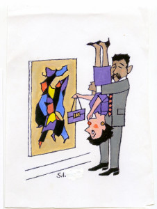 A colour cartoon by Stewart Irwin